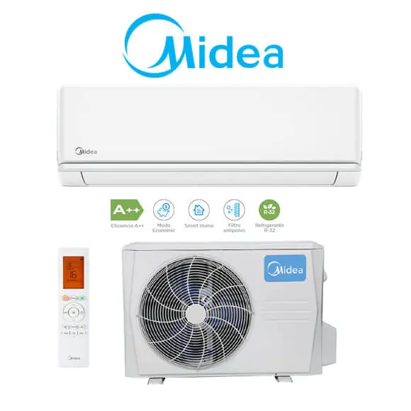 Aire acondicionado Midea Solunar 52, 5,2 kW (4.500 Frig.) R32 A++